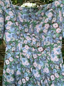 Korean Floral Bodycon Dress