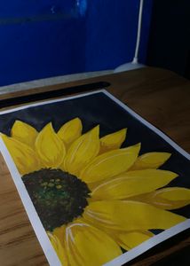 Sunflower Painting With Watercolour. ❤❤