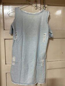 Denim Rugged Tunic Dress