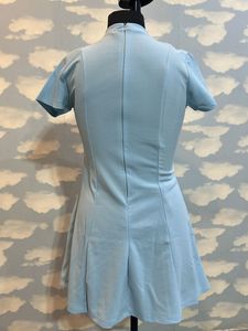 Light Blue Mini Skater Party Dress