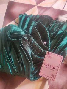 Party Wear Satin Pleated Skirt