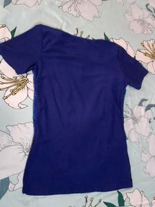 Blue Beaded Top
