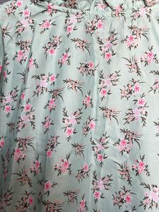 Floral Print Puff Sleeve Top
