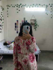 Floral Print Kurta
