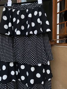 Ruffle Polka Skirt