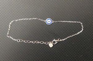Pure 925 silver evil eye bracelet, brand new
