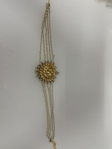 Black &amp; Gold-tone Handmade Bracelet