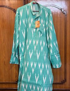 FREE WITH PYJAMA+ MEN'S Ikat Print Kurta