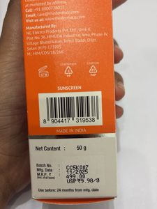 The Derma Co. Sunscreen