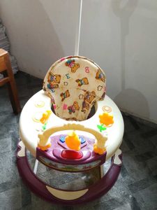 Baby Walker with Teddy Bear Print