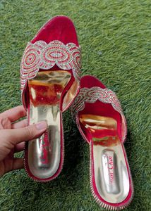 Red Embellished Heels