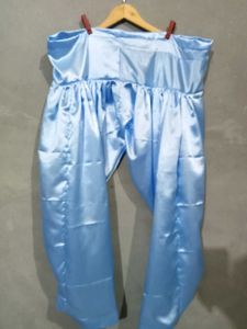 Blue Satin Salwar Suit