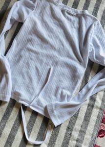 White Long Sleeve Top