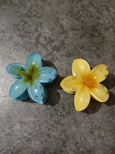 Flower Petals Floral Design Hair Claw ( Pack 2)