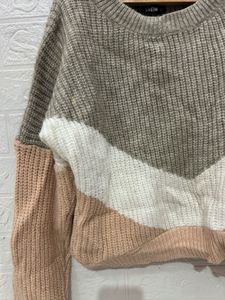 Color Block Knit Sweater