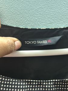Tokyo Talkies Black And White Maxi Dress