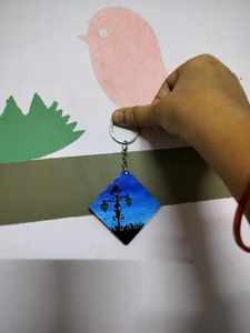 Handmade Wooden Keyring ❤️