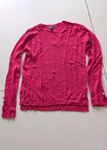 Primark Pink V-Neck Knit Sweater