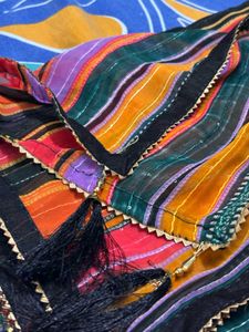 Striped Dupatta with Tassels