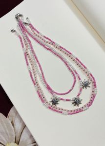Pink Necklace Stack