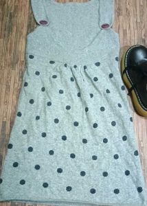 Polka Dot Pinafore Dress