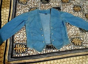 Vintage Denim Cropped Jacket