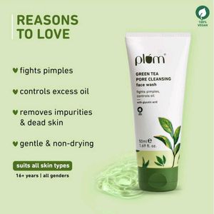 PLUM GREEN TEA FACE WASH &amp; MASK