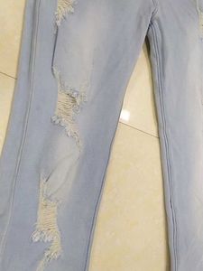 A Ripped Blue Jeans
