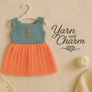 Handmade Crochet Baby Dress