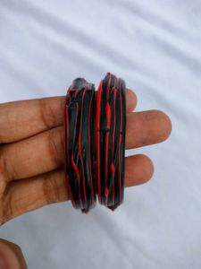 Black Colour Bangles Set Of 2