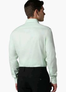 Men Light Blue Textured Full Sleeves Formal Shirt