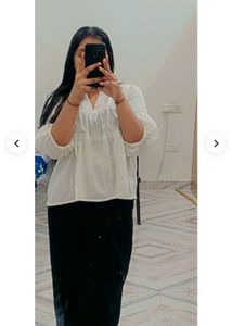 White Puff Sleeve Blouse