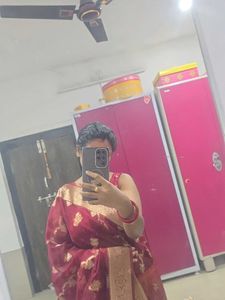 Elegant Maroon Banarasi Saree