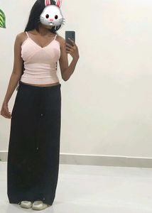 Classic Black Bodycon Midi Skirt