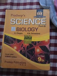 Pradeep's Class 9th Biology Book