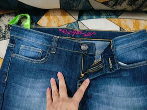 Dark Blue Denim Short