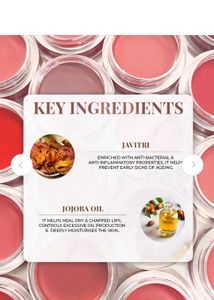 Just Herbs Lip &amp; Cheek Tint - Pale Pink