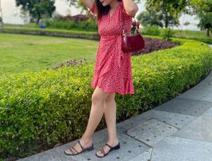 🧨CUTE SUNMER Floral Wrap Dress- ONLY RS 169