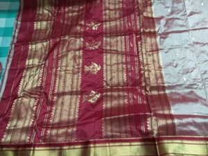 Silk saree without blouse