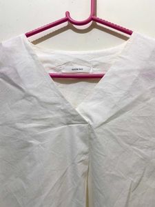 White Lace Cuff Blouse Bust 34-38