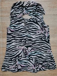 Zebra Print Sleeveless shirt