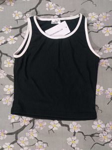 Black & White Trim Tank Top