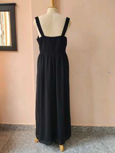 Plus Size Elegant Black Maxi Dress