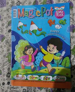 Pack of 4- MagicPot Kids All in One Activity Magazine with Free LED Watch