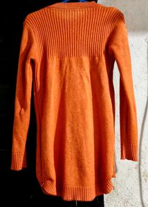 Orange Sweater Dress
