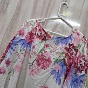 High-Low Flowery Top