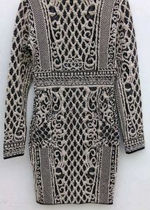 abstract woolen bodycon dress for winter fun