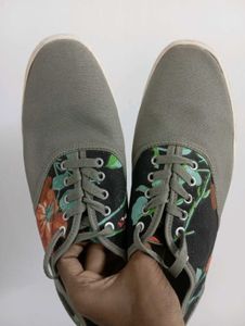 Jack &amp; Jones Floral Canvas Sneakers