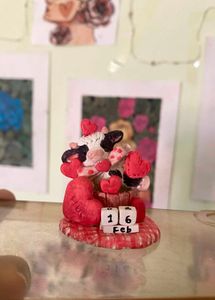Cupid Moo Clay Calender ❤️