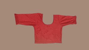 Red Readymade Saree Blouse